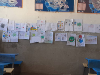 مسابقه نقاشی با موضوع ویروس کرونا و مدافعان سلامت در مدرسه شهید سیاسر روستای محمدصفر  برگزار گردید.